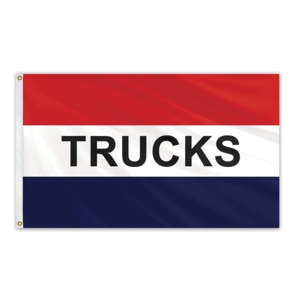 Trucks Red/White/Blue Message Flag 3'x5' Standard Flag